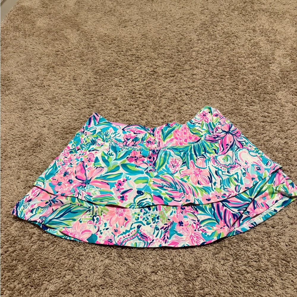 Lilly Pulitzer Floral Skort - Pink, Blue, Green